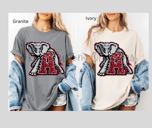 Faux Sequence Alabama- Comfort Color T-Shirt