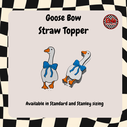 Goose Bow Straw Topper