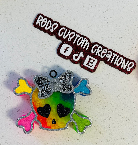 Skeleton Crossbones Ombre Freshie