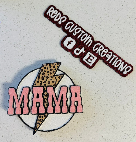 MAMA Cheetah Lightening Bolt Freshie