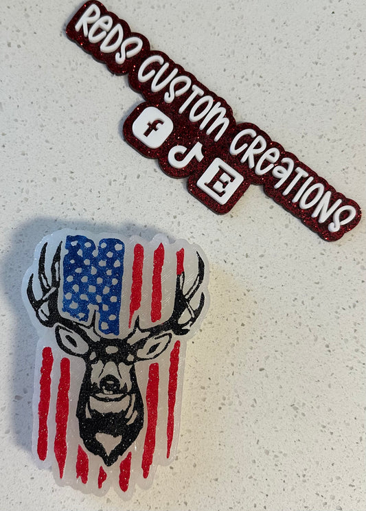 American Flag Deer Freshie