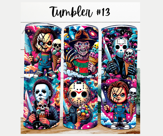 Tumbler #13 Horror Characters