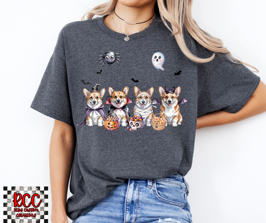 Corgi Halloween -Crewneck or T-Shirt