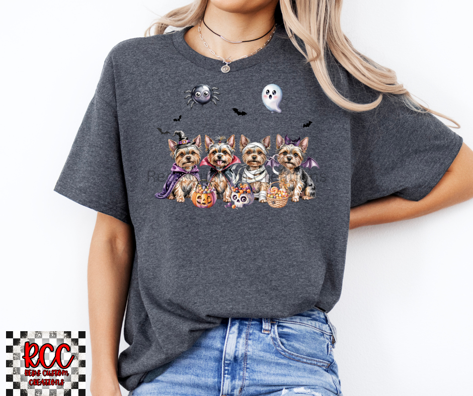 Yorkie Halloween -Crewneck or T-Shirt