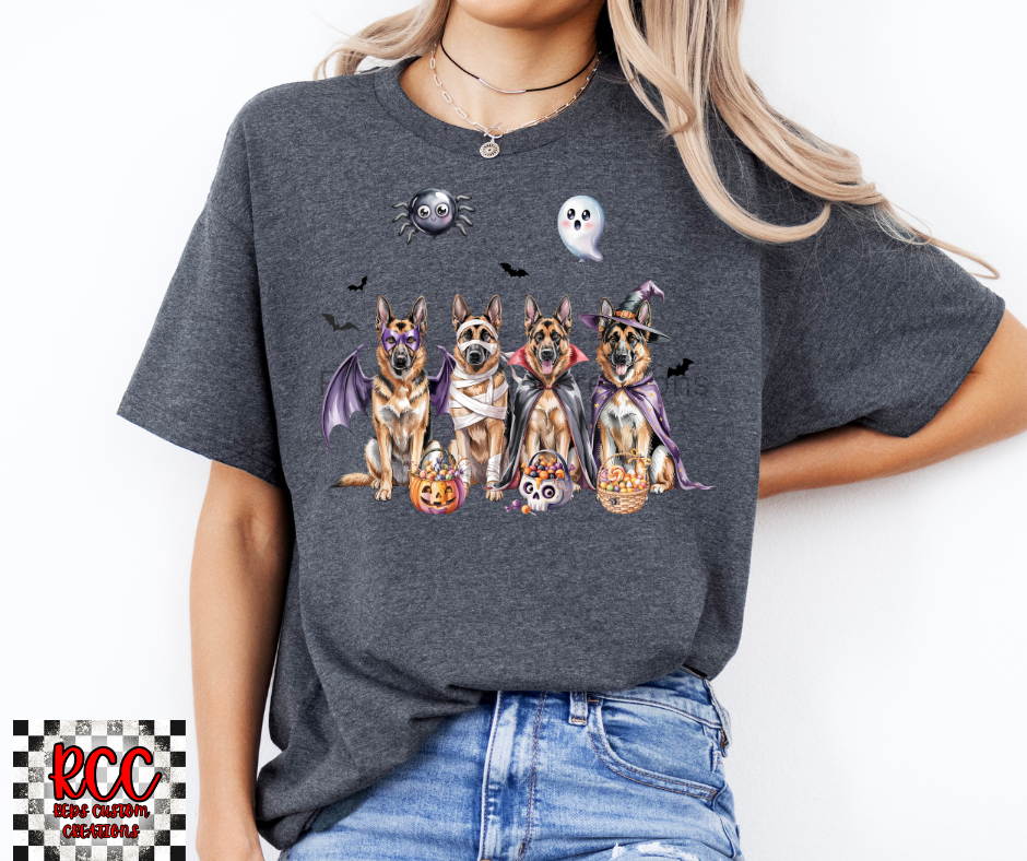 German Shepherd Halloween -Crewneck or T-Shirt