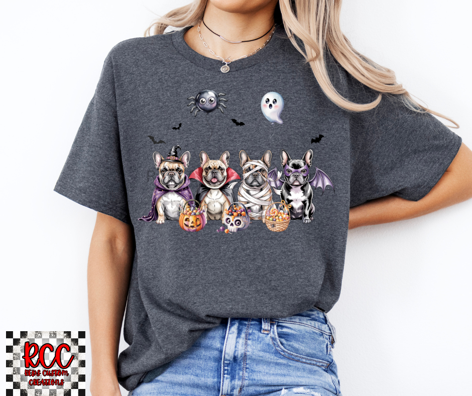 Frenchies Halloween -Crewneck or T-Shirt