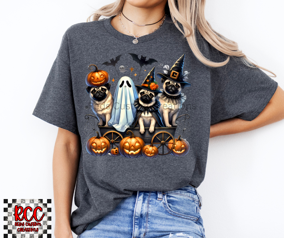 Pug Halloween -Crewneck or T-Shirt