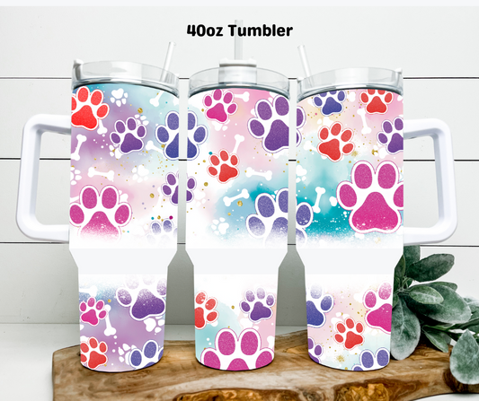 Paw Prints 40oz Tumbler