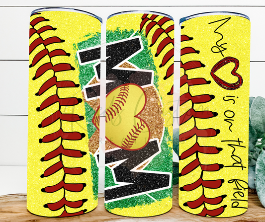 Softball Mom- 20oz Tumbler