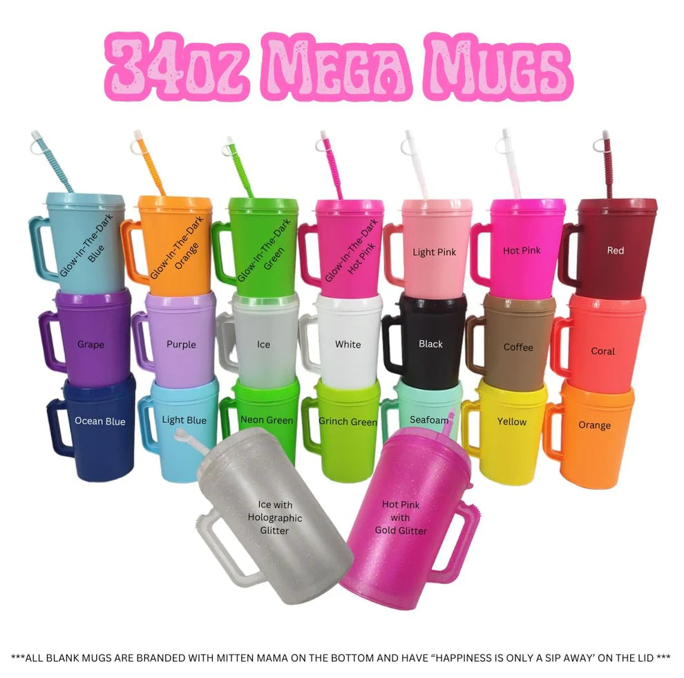 Hip Sips- 34oz Double Insulated Mugs