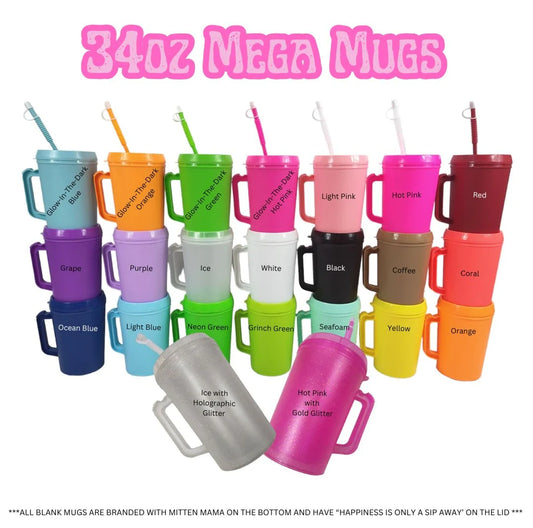 Hip Sips- 34oz Double Insulated Mugs