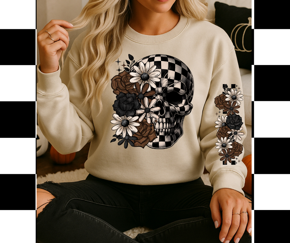 Floral Skeleton With Sleeves