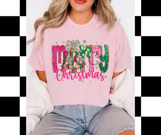 Pink Merry Christmas