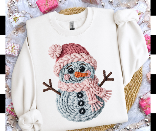 Pink Snowman Yarn